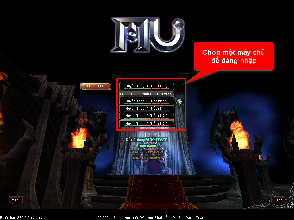 Chức năng chính của Game MU Nam Quốc